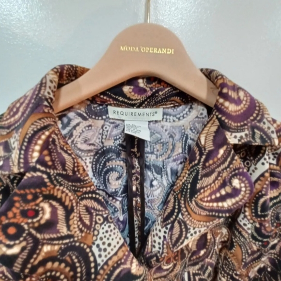 VINTAGE women jacket requirements XL bronw - Picture 2 of 5